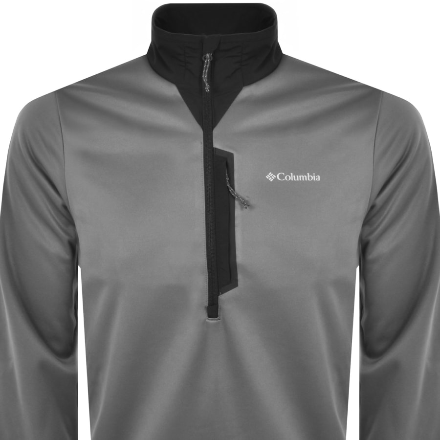Columbia Tech Fleece Half Zip Sweatshirt Grey